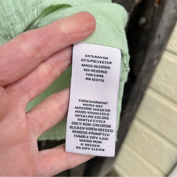 Nanette Lepore Flutter Sleeve Pintuck Top Sz L - Picture 7 of 11